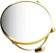 WOFASHPURET Stylish Swivel Makeup Mirror Desktop Vanity Mirror Small Bathroom Rotating Tabletop Stand