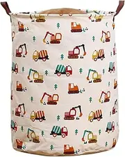 Baby Laundry Basket | Foldable Kids Laundry Basket,Waterproof Chic Aesthetic Colorful Decorative Nursery Storage for Bedroom Bathroom Toddler Children Use