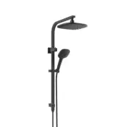 New Overhead Twin Rail Shower Multi Function Matte Black Corban 1930037