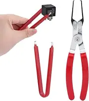 Relay Puller Pliers with Fuse Remover Tool, Automotive Fuse Puller Tool Car electrical disconnect pliers for Removing Relays Fuse on Vehicles (Red)