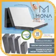 Mona Foldable Foam Mattress Folding Sofa Portable Bed Mat for Lounge Camping S/D