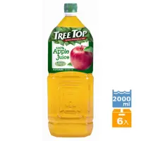 在飛比找momo購物網優惠-【Tree Top 樹頂】樹頂100%蘋果汁2000ml*6