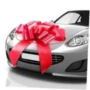 -USA Big Car Bow (30 inch) Gift Bow, Giant Bow for Car, Birthday Bow, Huge Red