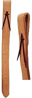 CHALLENGER Horse Horse 24" 2-Piece Amish USA Natural Leather Western Saddle Off Billets 404RT09
