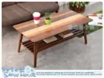 雪之屋 拼花長方形折疊茶几 DIY自組 置物桌 造型桌 小茶几 咖啡桌 收納桌 X325-02