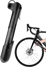 Small Bike Pump | Small Bike Tyre Air Pump Portable | Aluminum Frame-Mounted Inflator with Mounting Bracket, Compact Cycling Inflation Tool Lightweight for Mountain Road