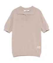 Short-sleeved Polo Shirt 8Y,12,6 Nude