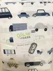 Pottery Barn Kids Noah Transportation Organic Queen Sheet Set Glow in the Dark