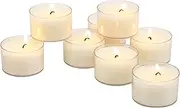 [Stonebriar] 96 Pack Unscented 6 to 7 Hour Extended Burn Time Clear Cup Tea Light Candles