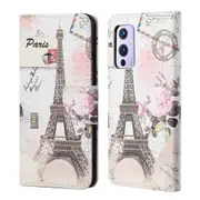 Wallet Stand Design Pattern Printing Cross Texture Leather Case Shell For Oneplus 9 Pro