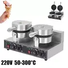 220V Commercial Ice Cream Egg Waffle Cone Stainless Steel Electric Maker Machine