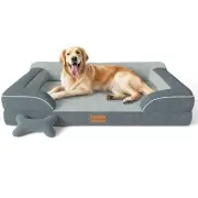 Extra Large Dog Bed, Orthopedic XL Dog Bed with Cooling Gel Memory Foam, Wate...