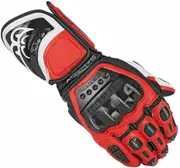 Berik MIsano Motorcycle Gloves, black-white-red, Size S for Men Black White Red