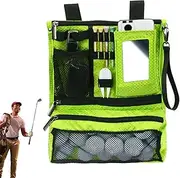 Golf Valuables Bag, Golf Bag,Tee Golf Bag | Valuables Bag with Zipper, Foldable Bag, Multifunctional Golf Pocket for PA Marker
