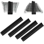 80 pcs Modular Wrench Organizers for Tool Drawers - Wrench Rack with Metric &...