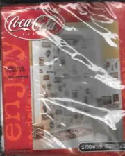 Vintage CocaCola Coke Signs Shower Curtain 70" x 70” Polyester - NEW