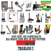 MAGIC SING Chip Tagalog 7 MIX Tagalog & English Song Chip w/ SONG LIST - SALAMAT