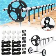 Pool Cover Reel Straps Pool Cover Roller Attachment Strap Webbing Plastic Buckle