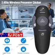 Wireless Powerpoint Clicker Presentation Pointer Presenter Remote Control 2.4GHz