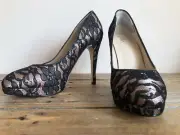 Women's Wittner Atwell - Black Champagne and lace shoes - Size 39 (EU) - New