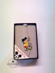 Vintage New in BOX Gold Tone Disney Mickey Mouse Tie Tack Pin