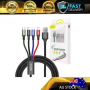 Baseus 4 in 1 Nylon Braided Cable (2 x Lighting Type-C Micro USB) 3.5A 1.2m