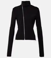[Rick Owens] Rick Owens Gary cropped wool-blend jacket AU 16 black