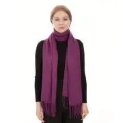 Pashmina Shawls And Wraps For Women - Pashmina Shawl For Brida Dark Purple