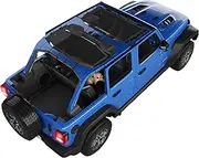 Alien Sunshade Jeep Wrangler JLU (2018-2023) – Front & Rear Mesh Sun Shade for Jeep JL Unlimited - Blocks UV, Wind, Noise - Bikini JLkini Top Cover for Sport, Sport S, Sahara, Rubicon (Black)