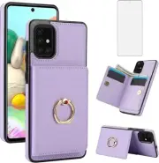 Phone Case for Samsung Galaxy A71 4G Cover with Tempered Glass Screen Protector