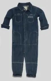 One Teaspoon Girls RODEO BLUE PARADISE UTILITY SUIT Jumpsuit 6-7 $105