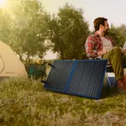 12V 200W Mono Folding Solar Panel Kit ETFE Flexible Mat Caravan Camping Charging