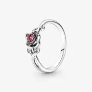 *BRAND NEW* Pandora 925 Silver Disney Beauty and the Beast Rose Ring 190017C01