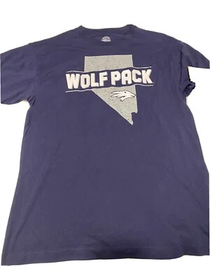 University of Nevada Wolf Pack T-Shirt Navy Blue Men's Small