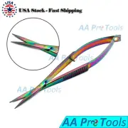 NEW Snip-Eze Easy-Sqeez Scissors 4-3/4'' Straight Sewing Embroidery Multi-Color