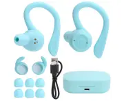 Bluetooth Ear Hooks Earphone: Wireless Sports In-Ear Headset Earbuds with Charging Box