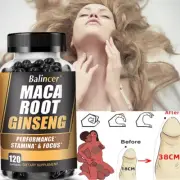 Maca Root Ginseng Capsules For Men's And Women's,Supports Energy & Stamina