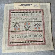 Needlepoint Sampler Handpainted Canvas by Pumpkin Patch Originals