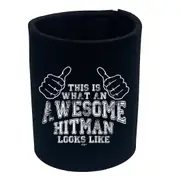 This Is What Awesome Hitman - Funny Novelty Stubby Holder