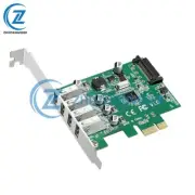 PCI-E to USB 3.0 Expansion Card, Dual Power 4-Port Hub with NEC Chip