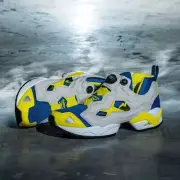 Reebok Instapump Fury 95 Impact Blue Yellow GZ9432 Men's Size oki③