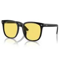 在飛比找momo購物網優惠-【RayBan 雷朋】大鏡框淺黃太陽眼鏡(RB4401D 6