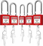 Lockout Tagout Lock 5pcs Set Loto Product Safe Padlocks for Lock Out Tag Out ...