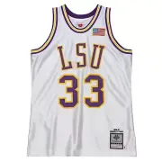 MITCHELL & NESS NCAA WHITE JERSEY LSU TIGERS 1990 SHAQUILLE O'NEAL