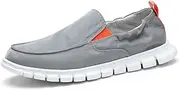 [Asifn] Men's Casual Shoes Men Lightweight Comfortable Soft Breathable Canvas Loafers Boat Shoes Sneakers Walking Slip-On Flat