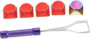 MOLUCKFU Gaming Keycap Set Aluminum Mechanical Keyboard Keycaps Replacement Kit Gradient Keycap Puller Included