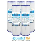 5X Aqua Blue H20 Washable Pleated Sediment Filter 10 x 2.5 5 Mic