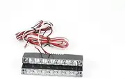 All Ride 871125254492 Pair of Stripes Daytime Running Lights 6 LED Blue DRL 12 V