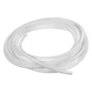 1/4 Inch x 16.5 Ft Split Wire Loom Tubing, Guard Convoluted Flex, White