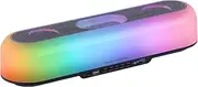 MARSGAMING MSB-ORB Portable Speaker + Soundbar 20W, Orbilight RGB 360° Lighting, Soundbar with Triple Driver System, Gaming Speaker Bluetooth 5.3 / USB/MicroSD/AUX/FM, Black